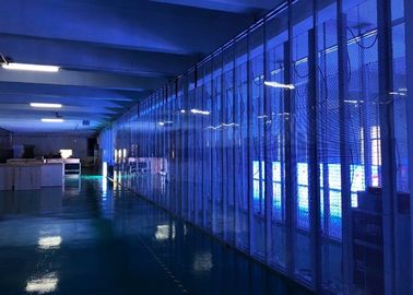 Indoor P7.81 กระจกนิรภัย LED สำหรับ Glass Shopping Mall