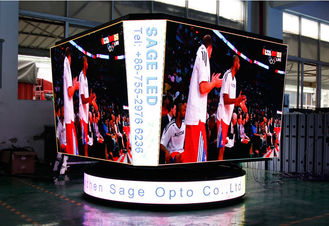 สนามกีฬาบาสเกตบอล Cube LED หน้าจอ P8mm Pitch High Definition LED Screen